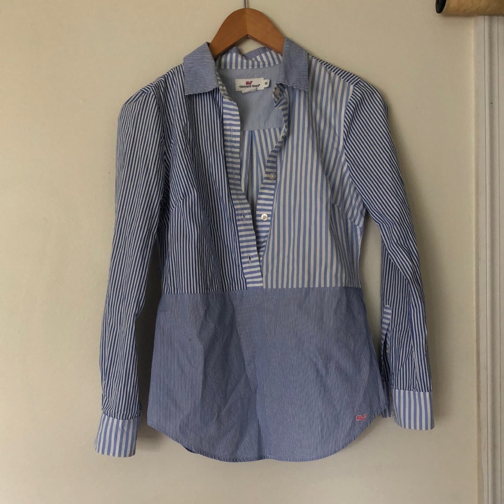 Vineyard vines party popover shirt
